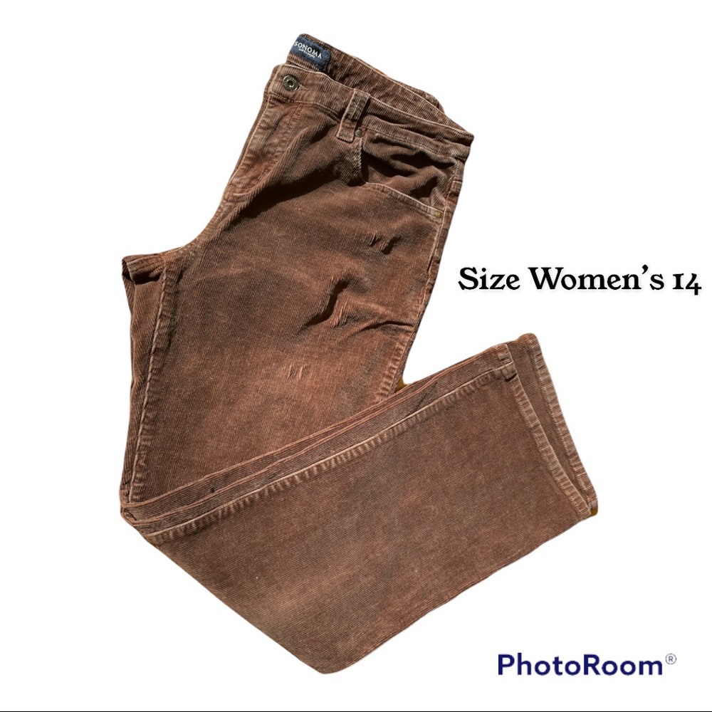 Women’s Sonoma brown corduroy pants